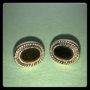 Brown Studded Earrings